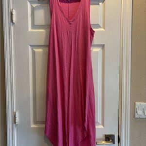 Z Supply Vivid Pink Asymmetrical Dress